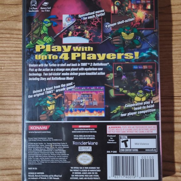 Teenage Mutant Ninja Turtles Battle Nexus 2 Nintendo Gamecube game - Picture 4 of 4
